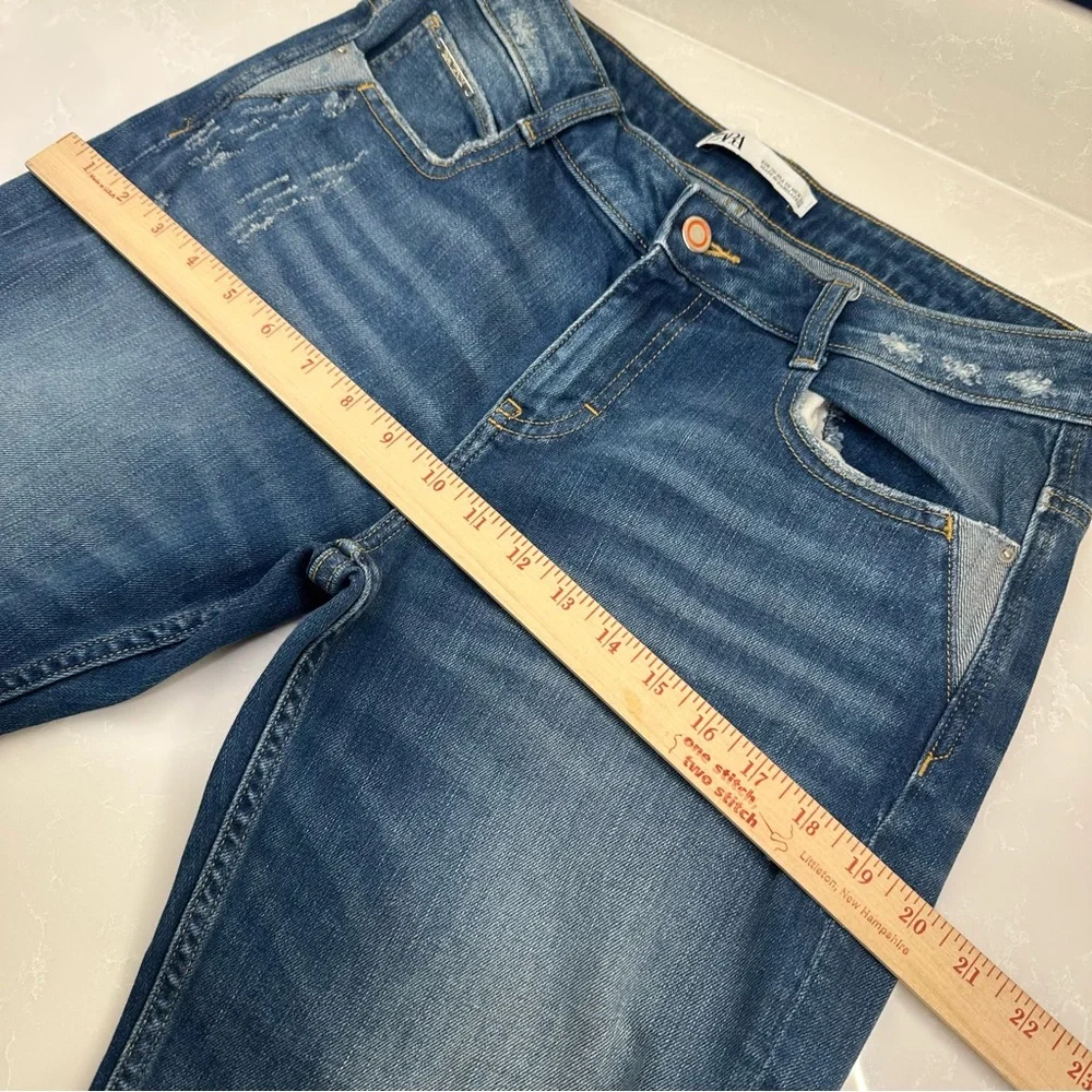 Zara Distressed Straight Leg Jeans. Size: 6 Women’s - Picture 13 of 16